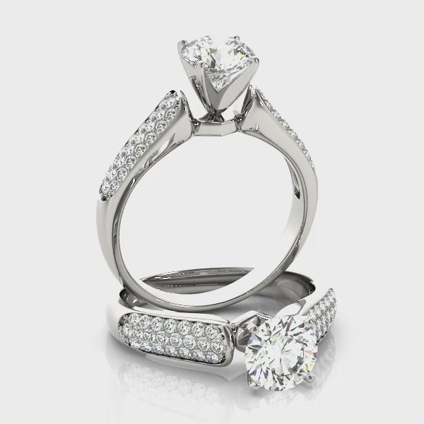 Pavé Engagement Ring (50305-E) — ring spin