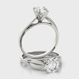 Solitaire Engagement Ring (50009-E) — ring spin