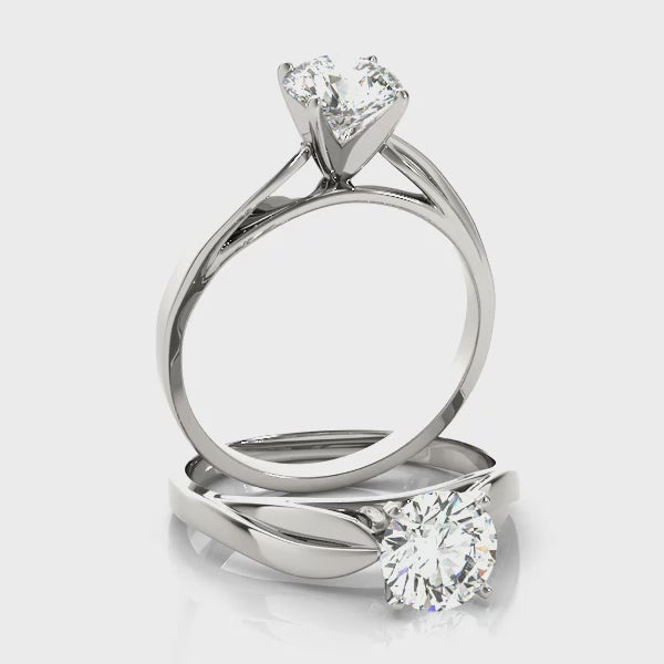 Solitaire Engagement Ring (50009-E) — ring spin