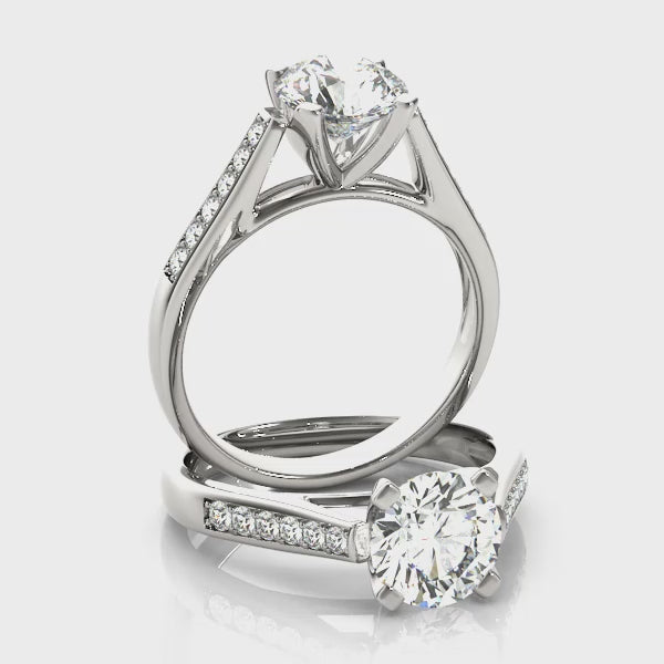 Channel Set Engagement Ring (50297-E) — ring spin