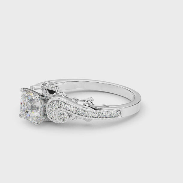 1/5 ctw Natural Antique Engagement Ring — ring spin