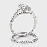 Halo Emerald Engagement Ring (50921-E) — ring spin