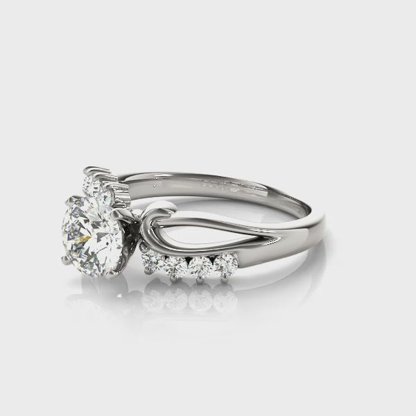 Bypass Engagement Ring (50102-E) — ring spin