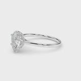 Solitaire Pear Shape Engagement Ring (85309) — ring spin