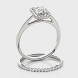 Halo Emerald Engagement Ring (50920-E) — ring spin