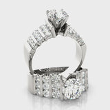 Multi-Row Engagement Ring (50059-E) — ring spin
