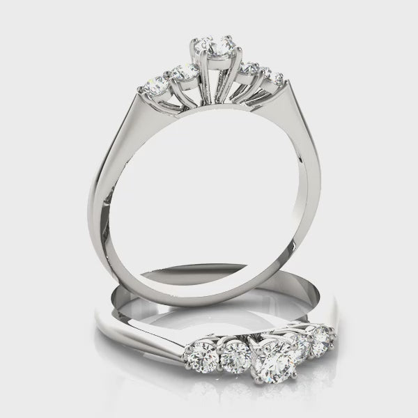 Solitaire Engagement Ring (50323-E) — ring spin