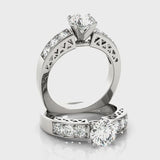 Channel Set Engagement Ring (50278-E) — ring spin