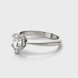 Double Prong Pear Engagement Ring (84957) — ring spin