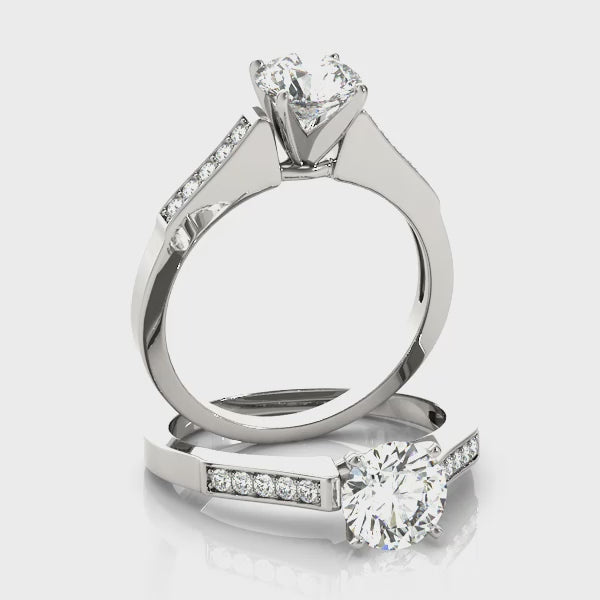 Channel Set Engagement Ring (50270-E) — ring spin