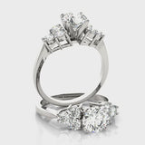 Cluster-Side Engagement Ring (50154-E) — ring spin