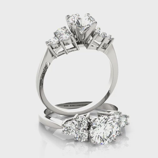 Cluster-Side Engagement Ring (50154-E) — ring spin