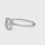Halo Engagement Ring (Round Center) — 1 ct #50893 — ring spin
