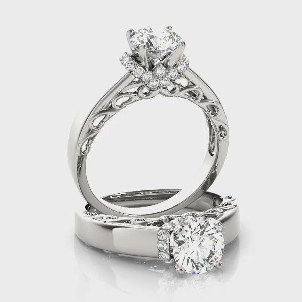 Remounts Any Shape Engagement Ring — ring spin