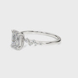 Emerald Cut Center Engagement Ring (85257) — ring spin
