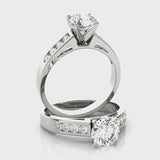 Channel Set Engagement Ring (50005-E) — ring spin
