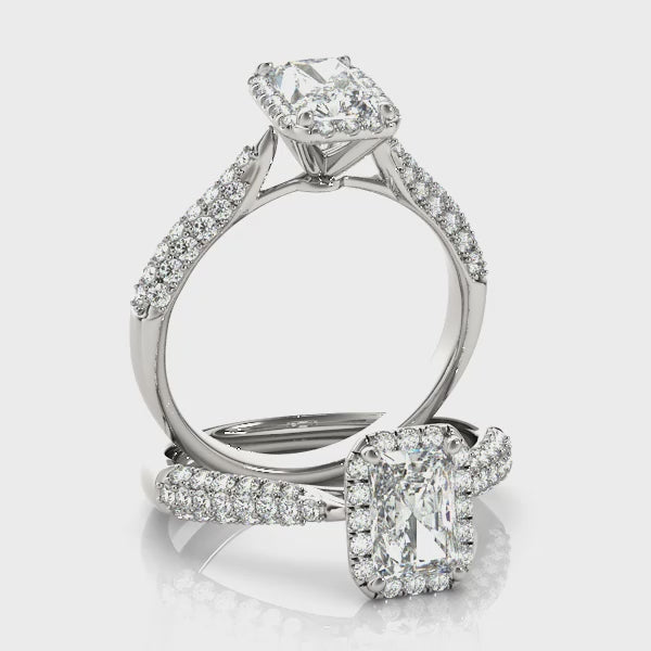 Multirow Engagement Ring (51012-E) — ring spin
