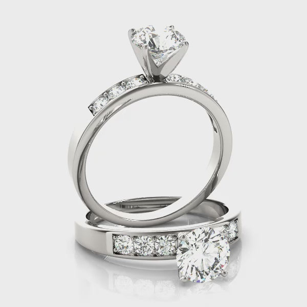Channel Set Engagement Ring (50077-E) — ring spin