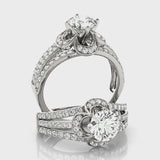 Multirow Engagement Ring — ring spin