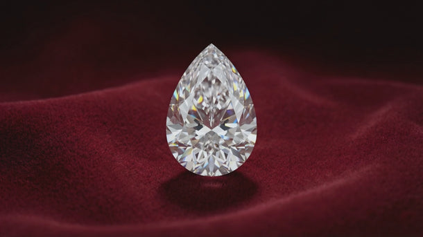 pear D color Ideal cut diamond