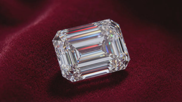 emerald D color Super Ideal cut diamond