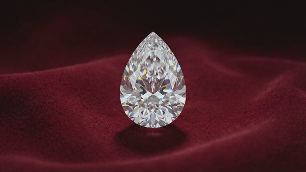 pear D color Super Ideal cut diamond