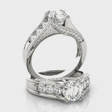 Channel Set Engagement Ring (50398-E) — ring spin