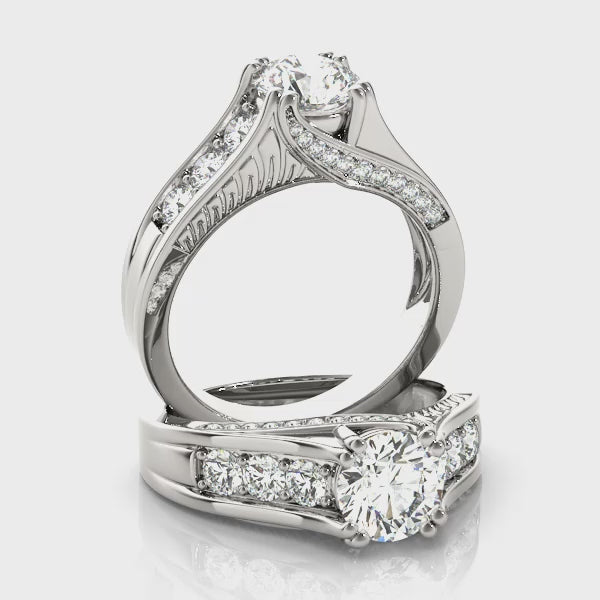Channel Set Engagement Ring (50398-E) — ring spin