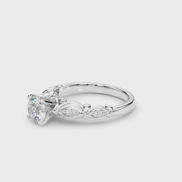 Antique Engagement Ring (50776-E) — ring spin