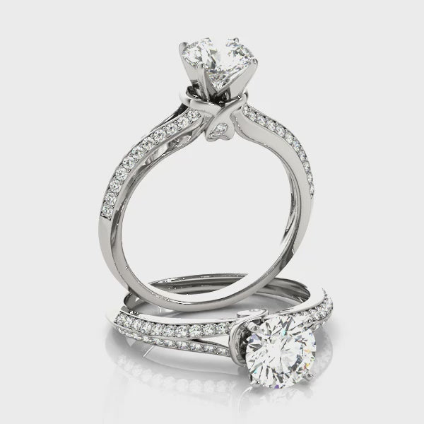Multirow Engagement Ring — ring spin