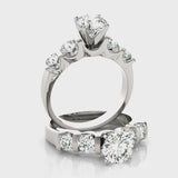 Single-Row Prong-Set Engagement Ring — ring spin
