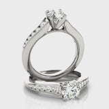 Single-Row Engagement Ring — ring spin