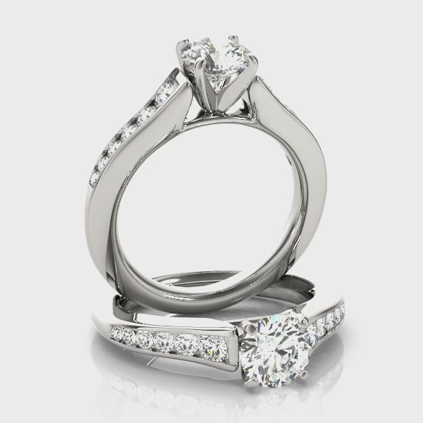 Single-Row Engagement Ring — ring spin