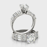 Baguette Accent Engagement Ring (50189-E) — ring spin