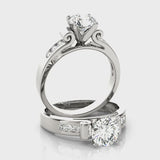 Channel Set Engagement Ring (50257-E) — ring spin