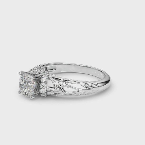 Remounts Any Shape Engagement Ring — ring spin