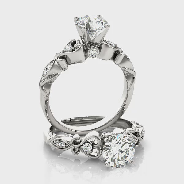 1/10 ctw Natural Antique Engagement Ring — ring spin