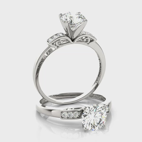 Channel Set Engagement Ring (50251-E) — ring spin