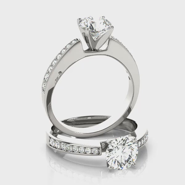 Channel Set Engagement Ring (50285-E) — ring spin