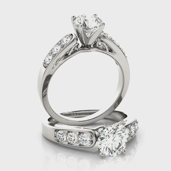 Channel Set Engagement Ring (50399-E) — ring spin