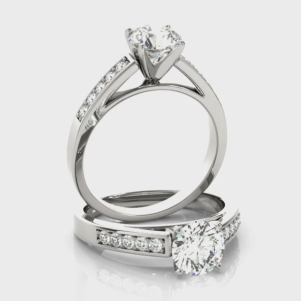 Channel Set Engagement Ring (50284-E) — ring spin