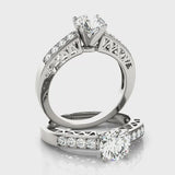 Channel Set Engagement Ring (50295-E) — ring spin
