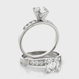Channel Set Engagement Ring (50076-E) — ring spin