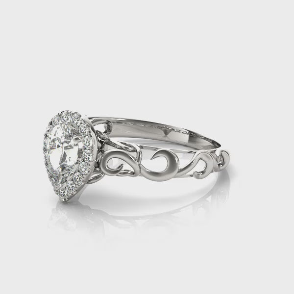 Solitaires Any Shape Engagement Ring (84743) — ring spin