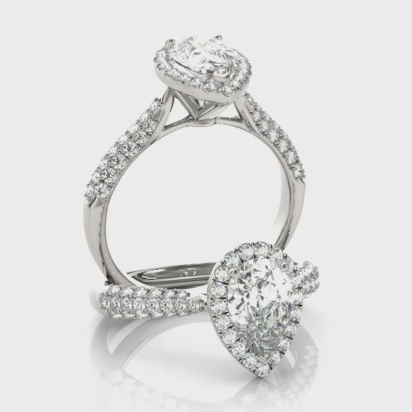 Multirow Engagement Ring (51014-E) — ring spin