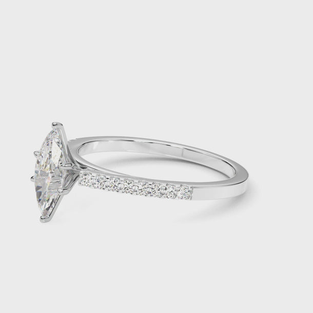 Solitaire Engagement Ring (50367-E) — ring spin