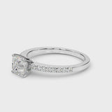 Single-Row Prong-Set Engagement Ring — ring spin