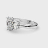 Round & Pear Shape Engagement Ring (85364) — ring spin