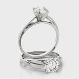 Solitaire Engagement Ring (50025-E) — ring spin