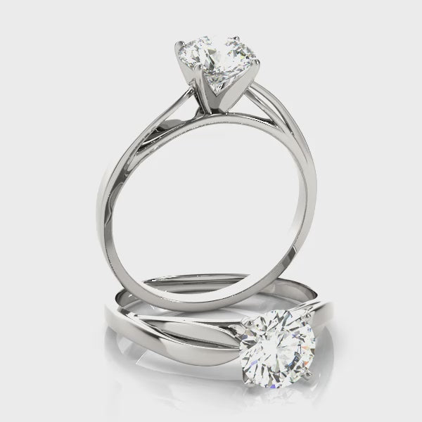Solitaire Engagement Ring (50025-E) — ring spin